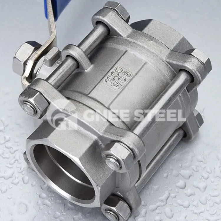 3 पीस स्टेनलेस बॉल वाल्व