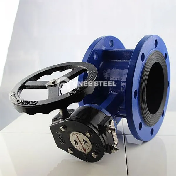 लोहे का निकला हुआ किनारा तितली वाल्व