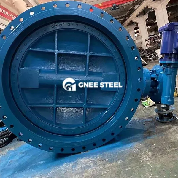 डक्टाइल आयरन डबल फ्लैंगेड बटरफ्लाई वाल्व