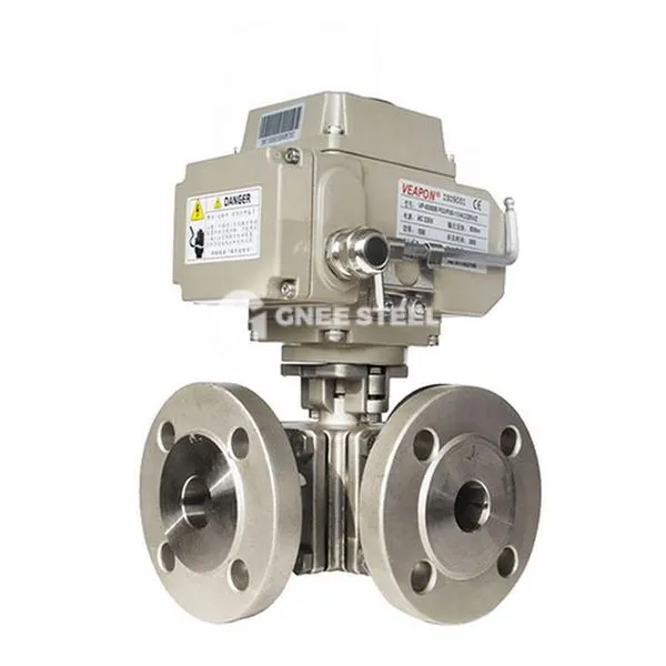 इलेक्ट्रिक 3- वे बॉल वाल्व