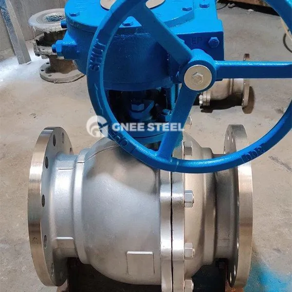 Flanged trunnion घुड़सवार गेंद वाल्व