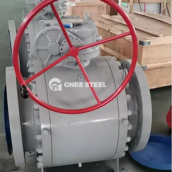 गियर संचालित बॉल वाल्व