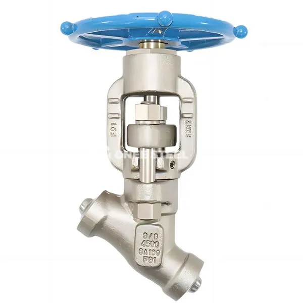 उच्च दबाव y प्रकार ग्लोब वाल्व