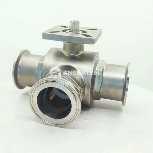 सेनेटरी 3- वे बॉल वाल्व