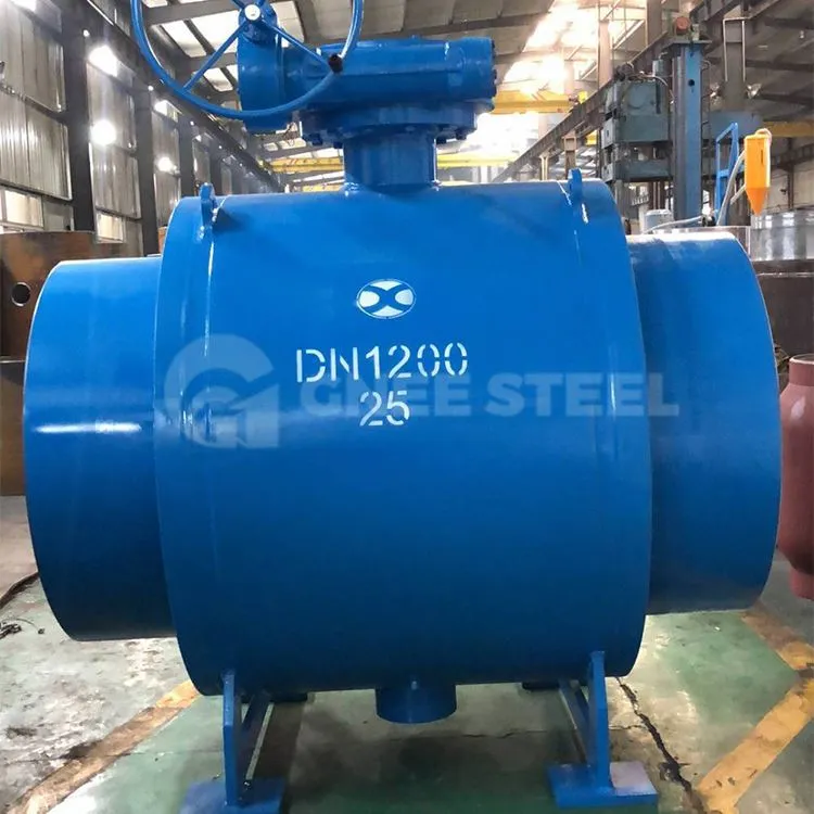 ट्रूनियन बॉल वाल्व पूरी तरह से वेल्डेड बॉडी